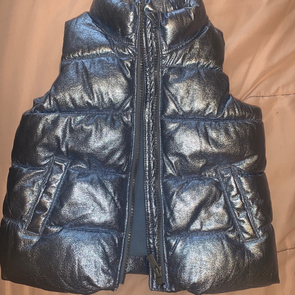 Baby Girls Metallic Puffer Vest